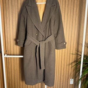 Stylish Brown Wool Coat